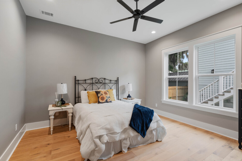 Staged interior with tasteful furniture, décor, and natural lighting.