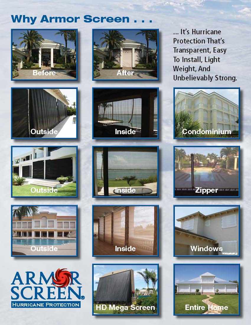 Hurricane Protection Armor Screen