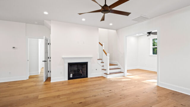 Modern residential interior showcasing an open-concept design and subtle décor accents.