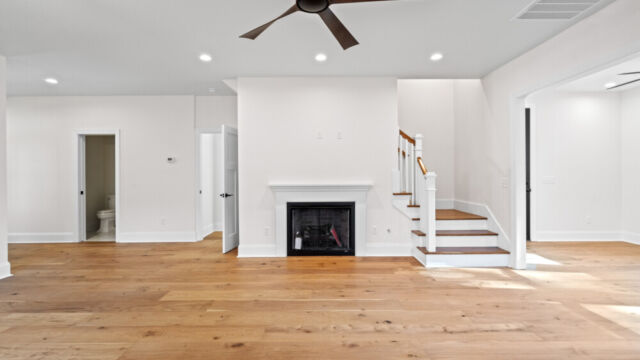 Modern residential interior showcasing an open-concept design and subtle décor accents.