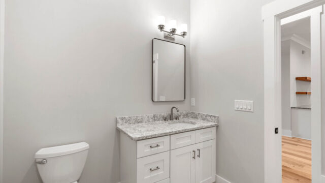 Interior of a home with contemporary design, ample lighting, and comfortable layout.