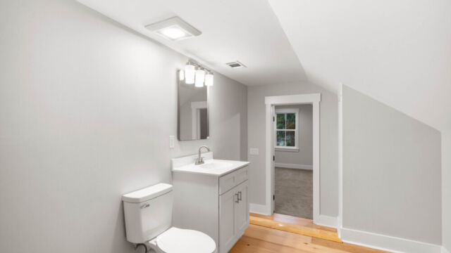 Interior of a home with contemporary design, ample lighting, and comfortable layout.