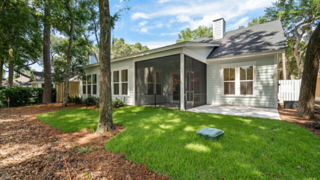 Residential property exterior showing structure, outdoor space, and design elements.