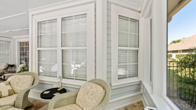 Sunroom with expansive doors